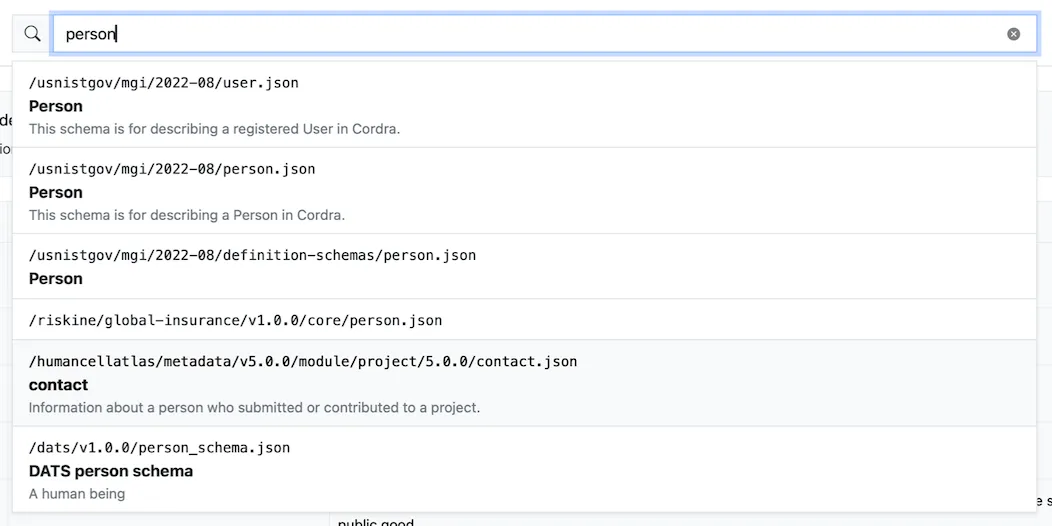 Make the schemas in your organisation discoverable and reusable