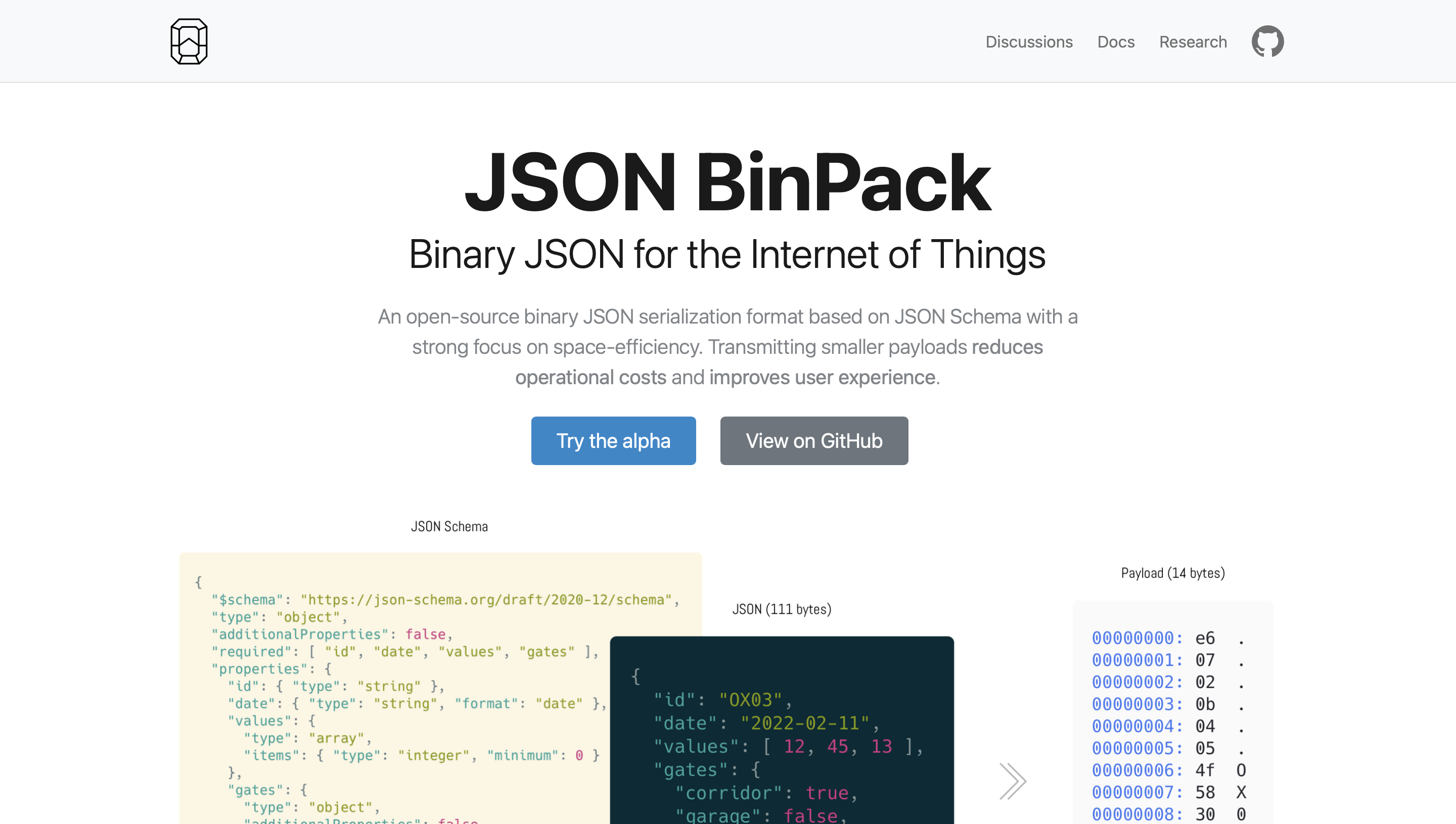 JSON BinPack